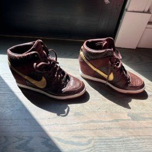 Size 10 - Nike Dunk Sky High City FW QS Milan 2013 - Brown and Gold